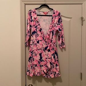 Lilly Pulitzer Flamingo Print Romper